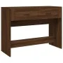 Mesa consola madera contrachapada roble marrón 100x39x75 cm de vidaXL, Mesas - Ref: Foro24-816783, Precio: 66,71 €, Descuento: %