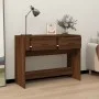 Mesa consola madera contrachapada roble marrón 100x39x75 cm de vidaXL, Mesas - Ref: Foro24-816783, Precio: 66,71 €, Descuento: %