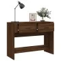 Mesa consola madera contrachapada roble marrón 100x39x75 cm de vidaXL, Mesas - Ref: Foro24-816783, Precio: 66,71 €, Descuento: %