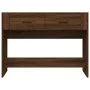 Mesa consola madera contrachapada roble marrón 100x39x75 cm de vidaXL, Mesas - Ref: Foro24-816783, Precio: 66,71 €, Descuento: %