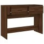 Mesa consola madera contrachapada roble marrón 100x39x75 cm de vidaXL, Mesas - Ref: Foro24-816783, Precio: 66,71 €, Descuento: %