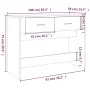 Mesa consola madera contrachapada roble marrón 100x39x75 cm de vidaXL, Mesas - Ref: Foro24-816783, Precio: 66,71 €, Descuento: %