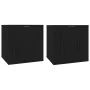 Muebles para TV de pared 2 uds negro 40x34,5x40 cm de vidaXL, Muebles TV - Ref: Foro24-816643, Precio: 47,24 €, Descuento: %