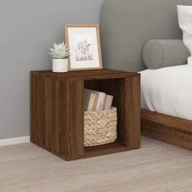 Nachttisch aus braunem Eichensperrholz, 41 x 40 x 36 cm von vidaXL, Nachttische - Ref: Foro24-816551, Preis: 30,93 €, Rabatt: %
