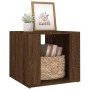 Mesita de noche madera contrachapada roble marrón 41x40x36 cm de vidaXL, Mesitas de noche - Ref: Foro24-816551, Precio: 31,42...