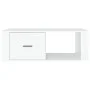 Mesa de centro madera contrachapada blanco 100x50,5x35 cm de vidaXL, Mesas de centro - Ref: Foro24-816536, Precio: 57,70 €, D...