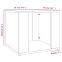 Mesita de noche madera contrachapada roble marrón 41x40x36 cm de vidaXL, Mesitas de noche - Ref: Foro24-816551, Precio: 31,42...