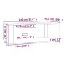Mesa de centro madera contrachapada blanco 100x50,5x35 cm de vidaXL, Mesas de centro - Ref: Foro24-816536, Precio: 58,24 €, D...