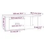 Mesa de centro madera contrachapada blanco 100x50,5x35 cm de vidaXL, Mesas de centro - Ref: Foro24-816536, Precio: 57,70 €, D...