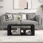 Black plywood coffee table 100x50x36 cm by vidaXL, Coffee table - Ref: Foro24-816521, Price: 50,13 €, Discount: %