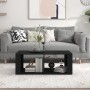 Mesa de centro madera contrachapada negro 100x50x36 cm de vidaXL, Mesas de centro - Ref: Foro24-816521, Precio: 50,69 €, Desc...