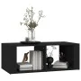 Black plywood coffee table 100x50x36 cm by vidaXL, Coffee table - Ref: Foro24-816521, Price: 50,13 €, Discount: %
