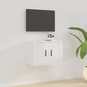 Mueble para TV de pared blanco brillante 57x34,5x40 cm de vidaXL, Muebles TV - Ref: Foro24-816618, Precio: 30,07 €, Descuento: %