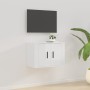Mueble para TV de pared blanco brillante 57x34,5x40 cm de vidaXL, Muebles TV - Ref: Foro24-816618, Precio: 30,07 €, Descuento: %