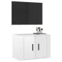 Mueble para TV de pared blanco brillante 57x34,5x40 cm de vidaXL, Muebles TV - Ref: Foro24-816618, Precio: 30,07 €, Descuento: %