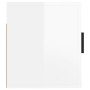 Mueble para TV de pared blanco brillante 57x34,5x40 cm de vidaXL, Muebles TV - Ref: Foro24-816618, Precio: 30,07 €, Descuento: %
