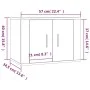 Mueble para TV de pared blanco brillante 57x34,5x40 cm de vidaXL, Muebles TV - Ref: Foro24-816618, Precio: 30,07 €, Descuento: %