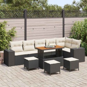 Conjunto de sofá de jardín 10 pcs Negro ratán sintético en Sofás de exterior | Comprar online en Foru.es