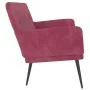 Banco de terciopelo rojo tinto 108x79x79 cm de vidaXL, Bancos - Ref: Foro24-351418, Precio: 136,91 €, Descuento: %