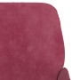 Banco de terciopelo rojo tinto 108x79x79 cm de vidaXL, Bancos - Ref: Foro24-351418, Precio: 140,32 €, Descuento: %