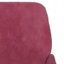 Banco de terciopelo rojo tinto 108x79x79 cm de vidaXL, Bancos - Ref: Foro24-351418, Precio: 136,91 €, Descuento: %