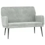 Light gray velvet bench 108x79x79 cm by vidaXL, Banks - Ref: Foro24-351414, Price: 124,85 €, Discount: %
