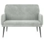 Light gray velvet bench 108x79x79 cm by vidaXL, Banks - Ref: Foro24-351414, Price: 124,85 €, Discount: %