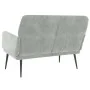 Banco de terciopelo gris claro 108x79x79 cm de vidaXL, Bancos - Ref: Foro24-351414, Precio: 124,85 €, Descuento: %