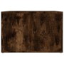 Mesita de noche madera contrachapada roble ahumado 57x55x36 cm de vidaXL, Mesitas de noche - Ref: Foro24-816557, Precio: 34,9...