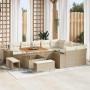 Conjunto de sofá de jardín 12 pcs Beige ratán sintético en Sofás de exterior | Comprar online en Foru.es