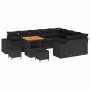 Conjunto de sofá de jardín 12 pcs Negro ratán sintético en Sofás de exterior | Comprar online en Foru.es
