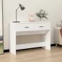 Mesa consola de madera contrachapada blanco 100x39x75 cm de vidaXL, Mesas - Ref: Foro24-816776, Precio: 63,50 €, Descuento: %