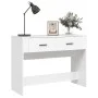 Mesa consola de madera contrachapada blanco 100x39x75 cm de vidaXL, Mesas - Ref: Foro24-816776, Precio: 63,50 €, Descuento: %