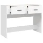 Mesa consola de madera contrachapada blanco 100x39x75 cm de vidaXL, Mesas - Ref: Foro24-816776, Precio: 63,50 €, Descuento: %