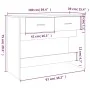 Mesa consola de madera contrachapada blanco 100x39x75 cm de vidaXL, Mesas - Ref: Foro24-816776, Precio: 63,50 €, Descuento: %