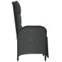 Sillas de jardín reclinables con cojines 2 uds ratán PE negro de vidaXL, Sillas de jardín - Ref: Foro24-319892, Precio: 236,9...