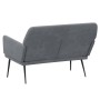Banco de terciopelo gris oscuro 108x79x79 cm de vidaXL, Bancos - Ref: Foro24-351383, Precio: 119,31 €, Descuento: %