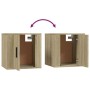 Mueble para TV de pared roble Sonoma 40x34,5x40 cm de vidaXL, Muebles TV - Ref: Foro24-816646, Precio: 32,48 €, Descuento: %