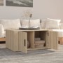 Mesa de centro madera contrachapada roble Sonoma 80x50x36 cm de vidaXL, Mesas de centro - Ref: Foro24-816515, Precio: 63,46 €...