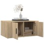 Mesa de centro madera contrachapada roble Sonoma 80x50x36 cm de vidaXL, Mesas de centro - Ref: Foro24-816515, Precio: 63,46 €...