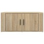 Mesa de centro madera contrachapada roble Sonoma 80x50x36 cm de vidaXL, Mesas de centro - Ref: Foro24-816515, Precio: 63,46 €...