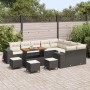 Conjunto de sofá de jardín 13 pcs Negro ratán sintético en Sofás de exterior | Comprar online en Foru.es