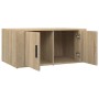 Mesa de centro madera contrachapada roble Sonoma 80x50x36 cm de vidaXL, Mesas de centro - Ref: Foro24-816515, Precio: 63,46 €...