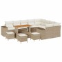 Conjunto de sofá de jardín 13 pcs Beige ratán sintético en Sofás de exterior | Comprar online en Foru.es