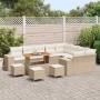 Conjunto de sofá de jardín 13 pcs Beige ratán sintético en Sofás de exterior | Comprar online en Foru.es
