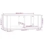 Couchtisch aus weißem Sperrholz, 100 x 50 x 36 cm von vidaXL, Couchtisch - Ref: Foro24-816520, Preis: 44,71 €, Rabatt: %