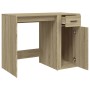 Escritorio madera contrachapada color roble Sonoma 100x49x75 cm de vidaXL, Escritorios - Ref: Foro24-816787, Precio: 80,74 €,...