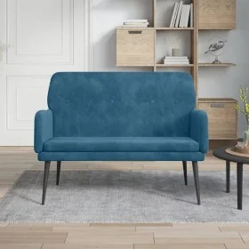 Bank aus blauem Samt 108x79x79 cm von vidaXL, Banken - Ref: Foro24-351423, Preis: 138,86 €, Rabatt: %