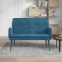Banco de terciopelo azul 108x79x79 cm de vidaXL, Bancos - Ref: Foro24-351423, Precio: 138,86 €, Descuento: %