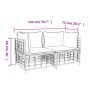 Sofás de esquina modulares con cojines 2 uds ratán sintético de vidaXL, Sofás de exterior - Ref: Foro24-3186691, Precio: 180,...